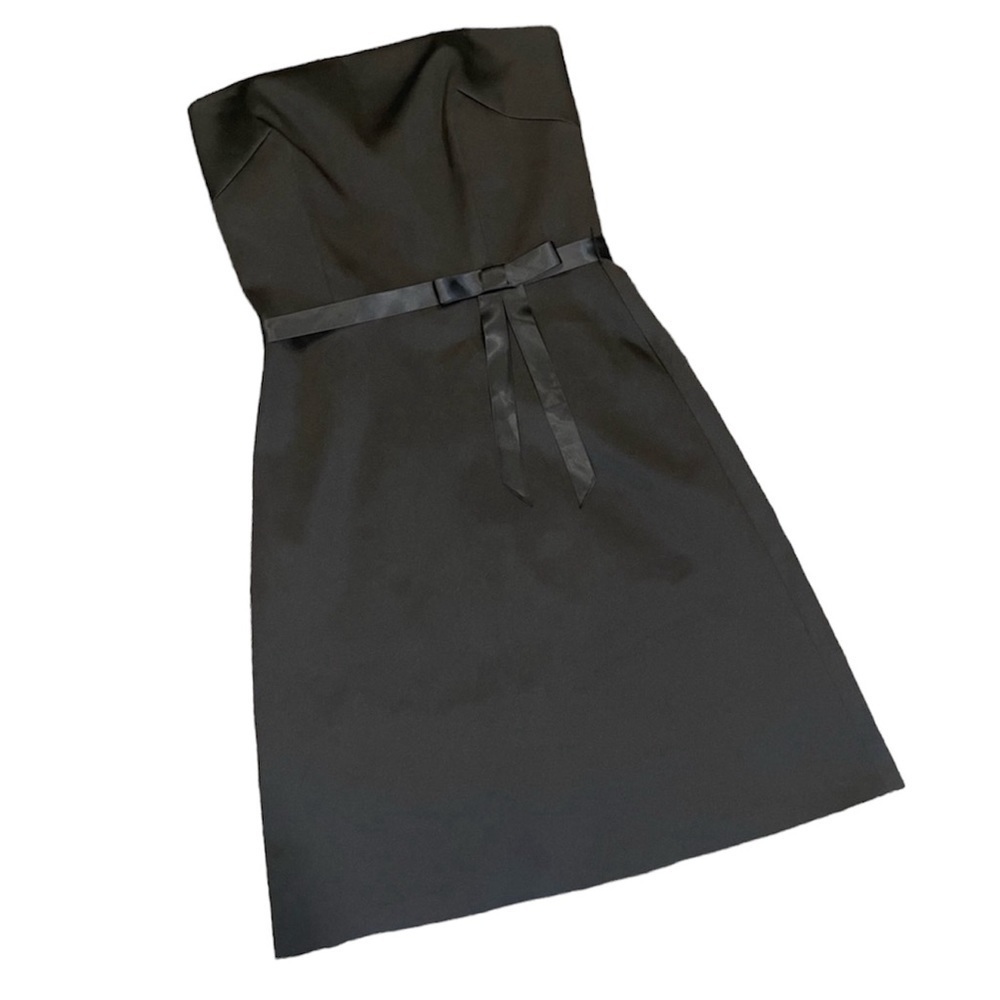 Laundry by design black strapless cocktail dress